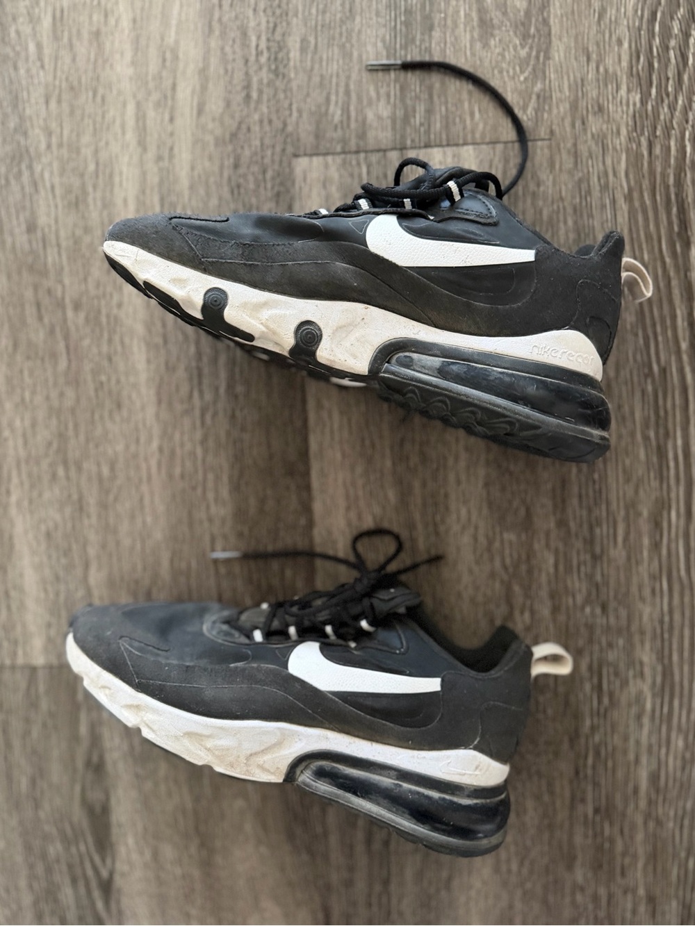 Nike Black and White Swoosh Low-Top Sneakers